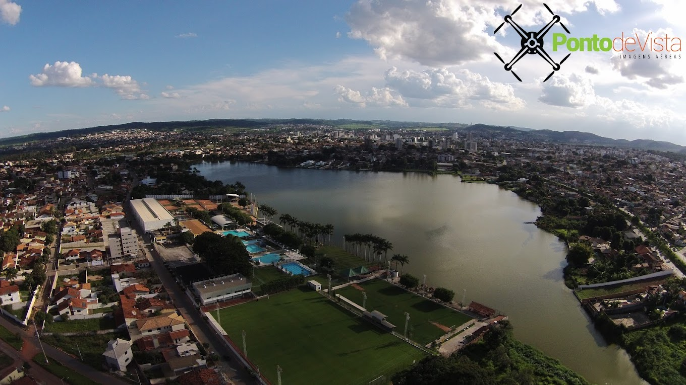 Foto aérea da Lagoas José Feliz, Sete Lagoas | Fonte: Google (PontodeVista)
